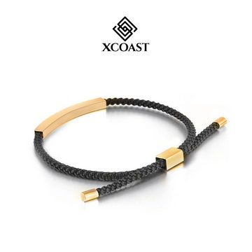 XCOAST Armband XCOAST Cotton gold, Elegantes Freundschaftsarmband in Stainless Steel mit Vergoldung