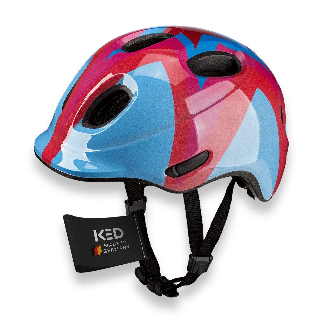KED Kinderhelm Meggy Spark Kinderfahrradhelm, Inmold, 360° Verstellsystem, Reflektoren, Insektenschutznetz