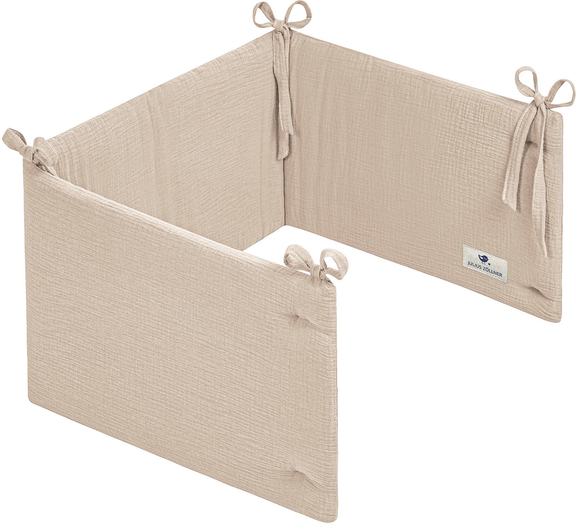 Julius Zöllner Bettnestchen Musselin, sand, Made in Germany