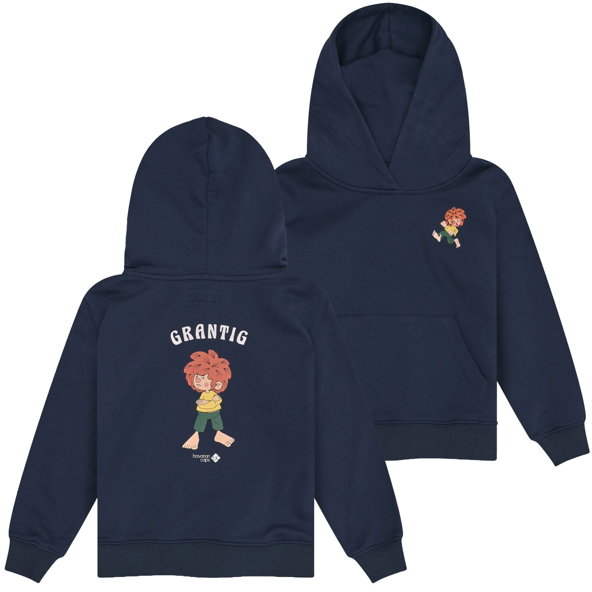 Bavarian Caps Kapuzenpullover Bavarian Caps Hoodie "Grantler Klub: Pumuckl" (Kapuzenpullover, Hoodie, Hoody, Kapuzenpullover)