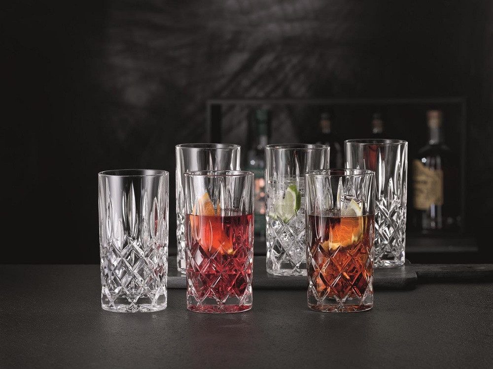 Nachtmann Longdrinkglas Nachtmann Noblesse Longdrinkglas 12er Set, Kristallglas
