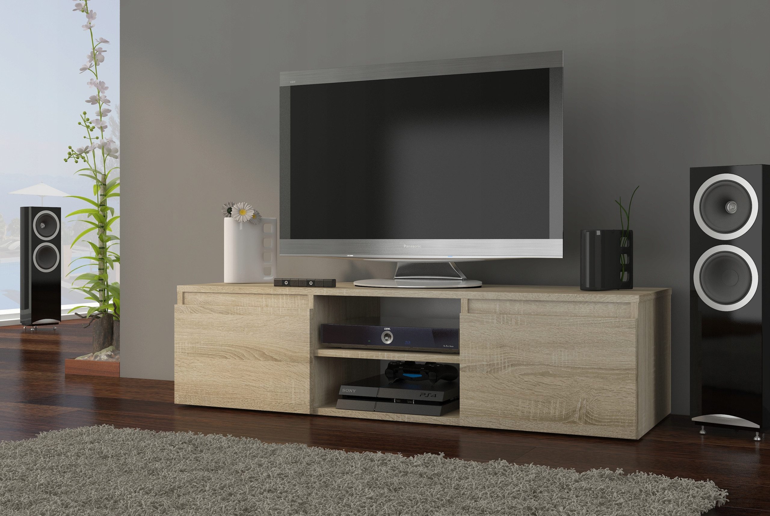 Home Collective TV-Schrank Lowboard Fernsehschrank mit günstig online kaufen
