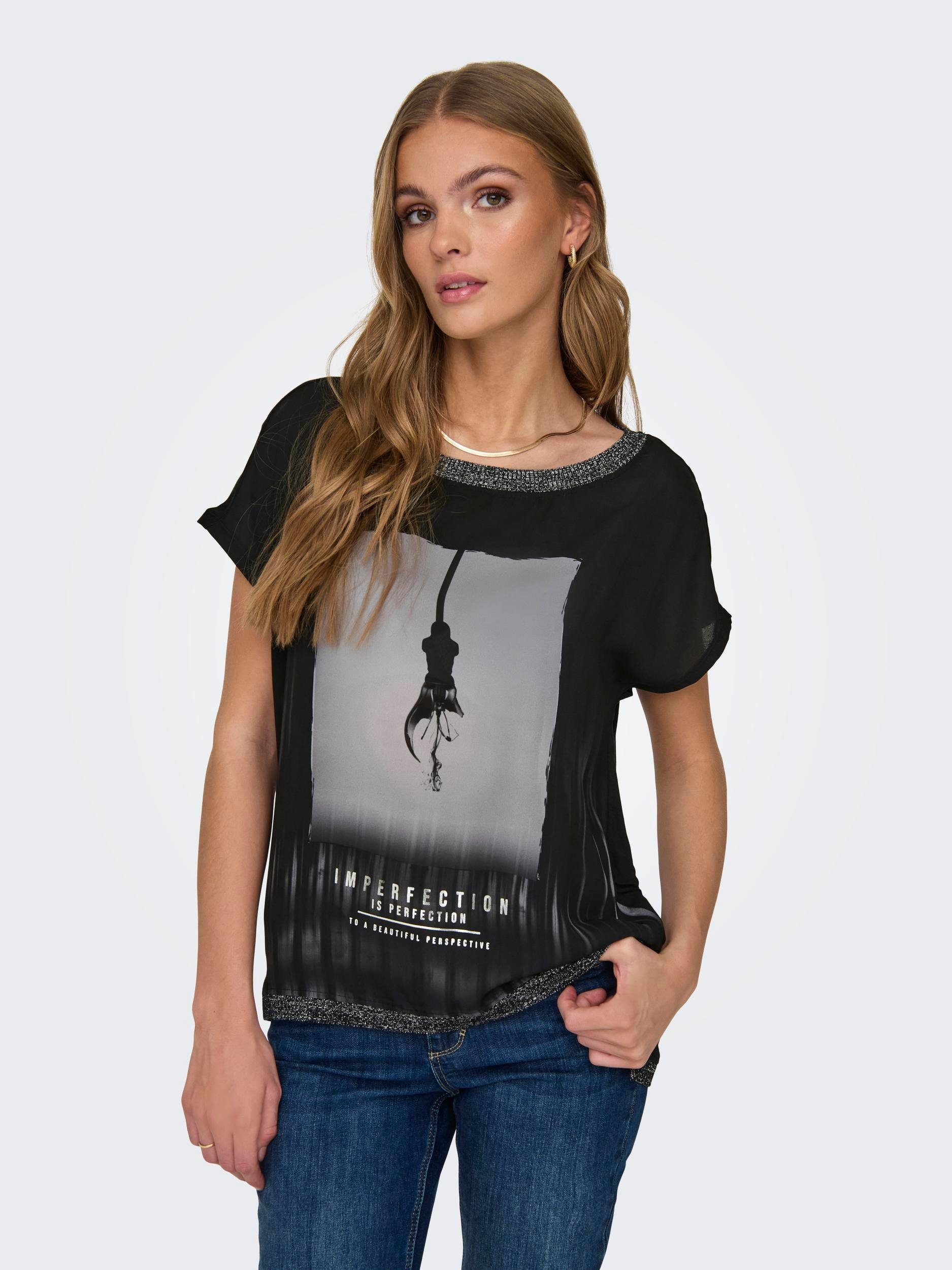 ONLY Kurzarmshirt ONLMICKELA S/S PHOTO TOP günstig online kaufen