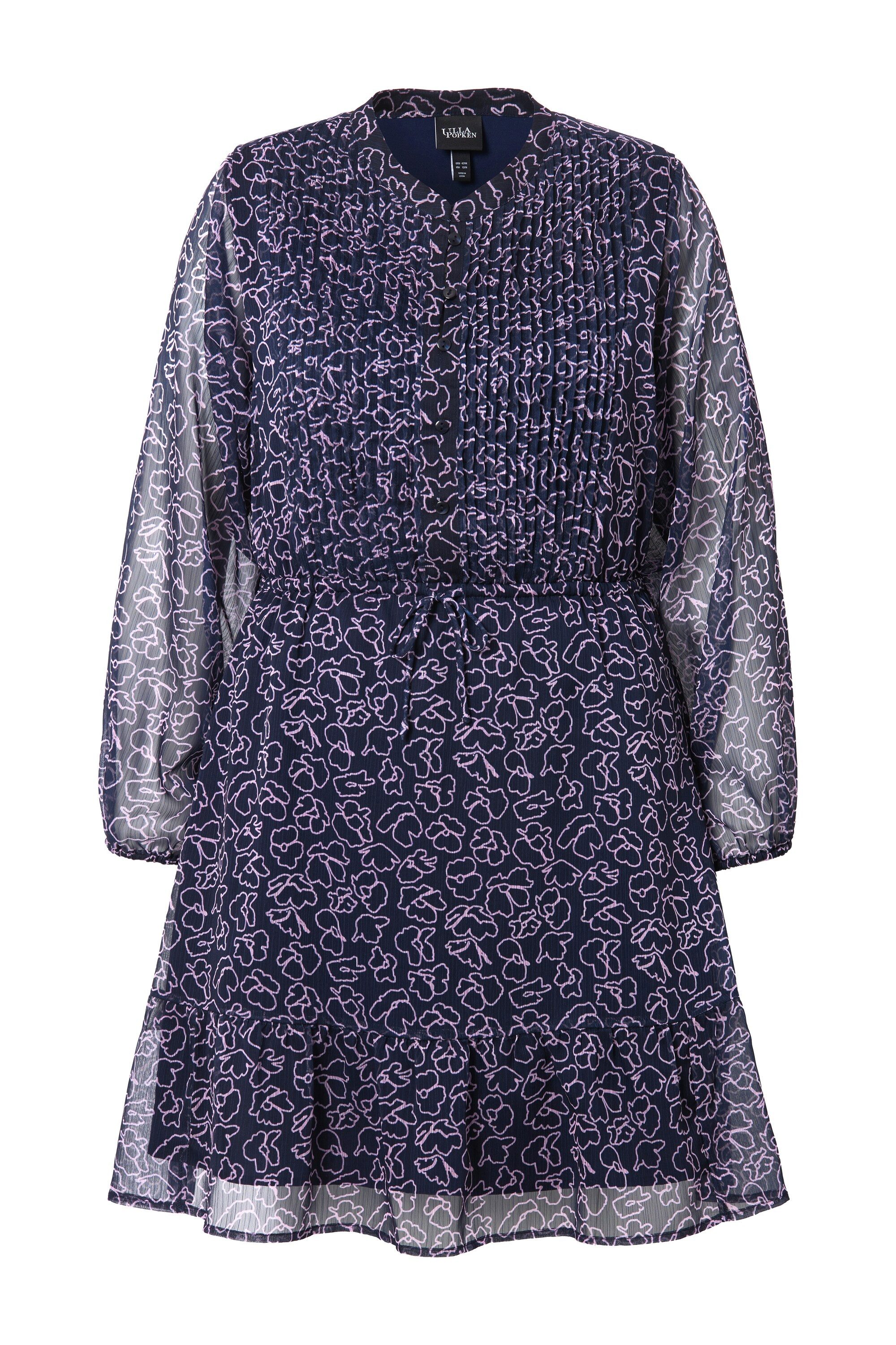 Ulla Popken Midikleid Kleid Blüten A-Linie günstig online kaufen
