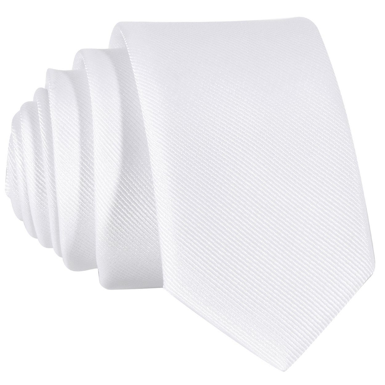 DonDon Krawatte schmale Krawatte 5 cm unifarben (Packung, 1-St., 1x Krawatte) matt, glänzend, gestreift, Seidenlook