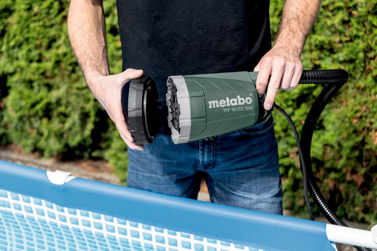 metabo Akku-Gartenpumpe TPF 18 LTX 7000, Tauch- und Regenfasspumpe Ohne Akku im Karton