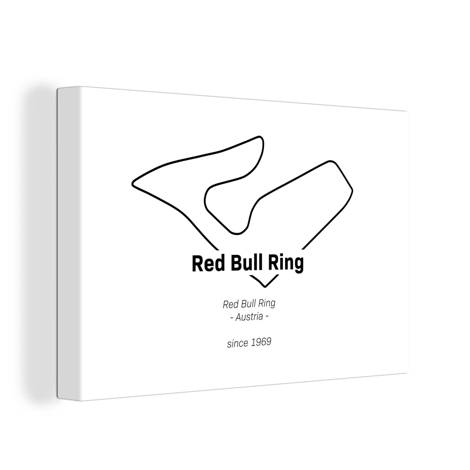 OneMillionCanvasses® Leinwandbild Red Bull Ring - Formel-1-Rennstrecke, (1 St), Wandbild Leinwandbilder, Aufhängefertig, Wanddeko, 30x20 cm