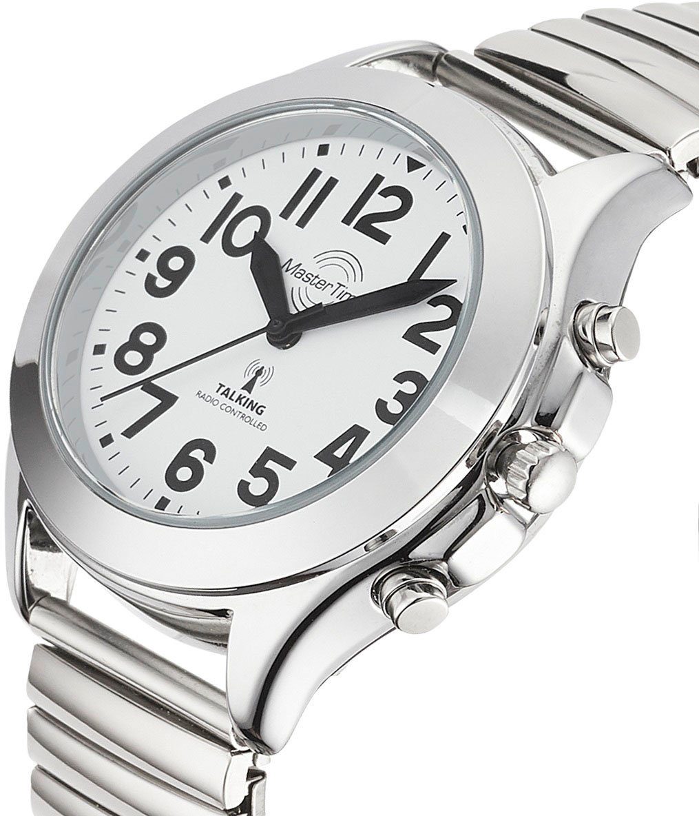 MASTER TIME Funkuhr Sprechende Funkuhr MTLA-10706-60M, Armbanduhr, Quarzuhr günstig online kaufen