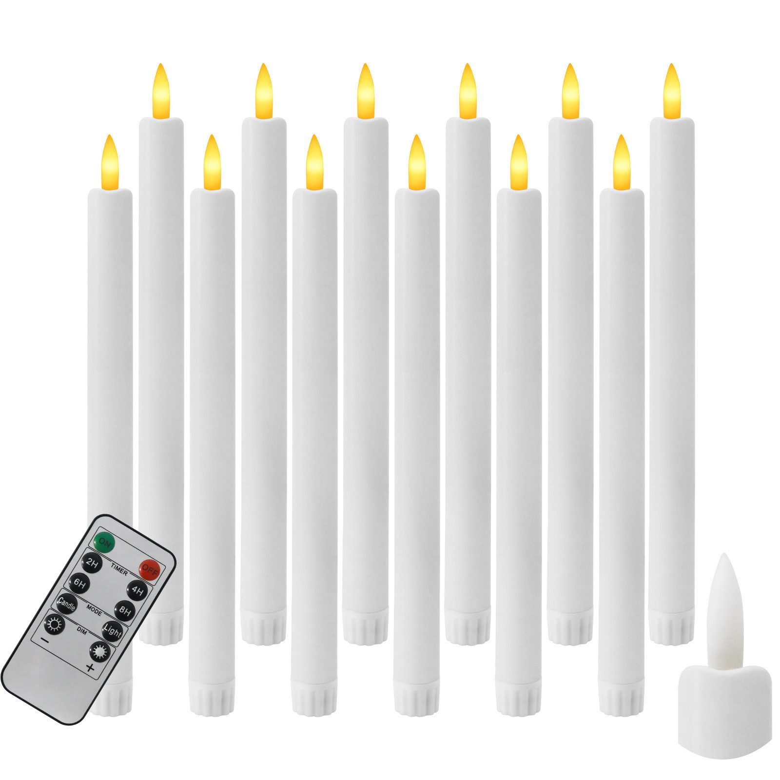 kisidus LED-Kerze LED Weihnachten Kerzen 12pcs mit Fernbedienung (Flammenlo günstig online kaufen
