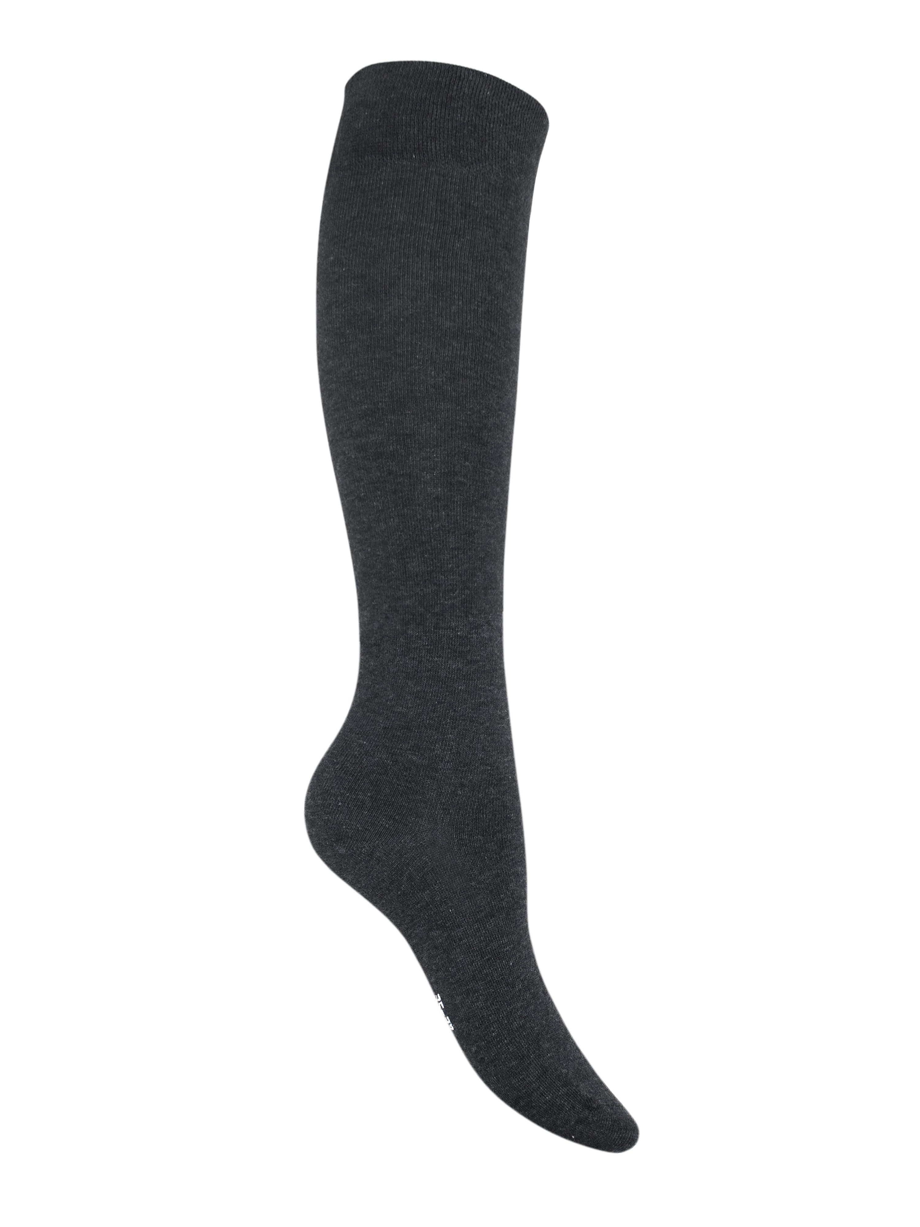 Die Sockenbude Kniestrümpfe RS-Strumpf JEANS (Bund, 3-Paar, mit weichem Komfortbund) extra Garnqualität