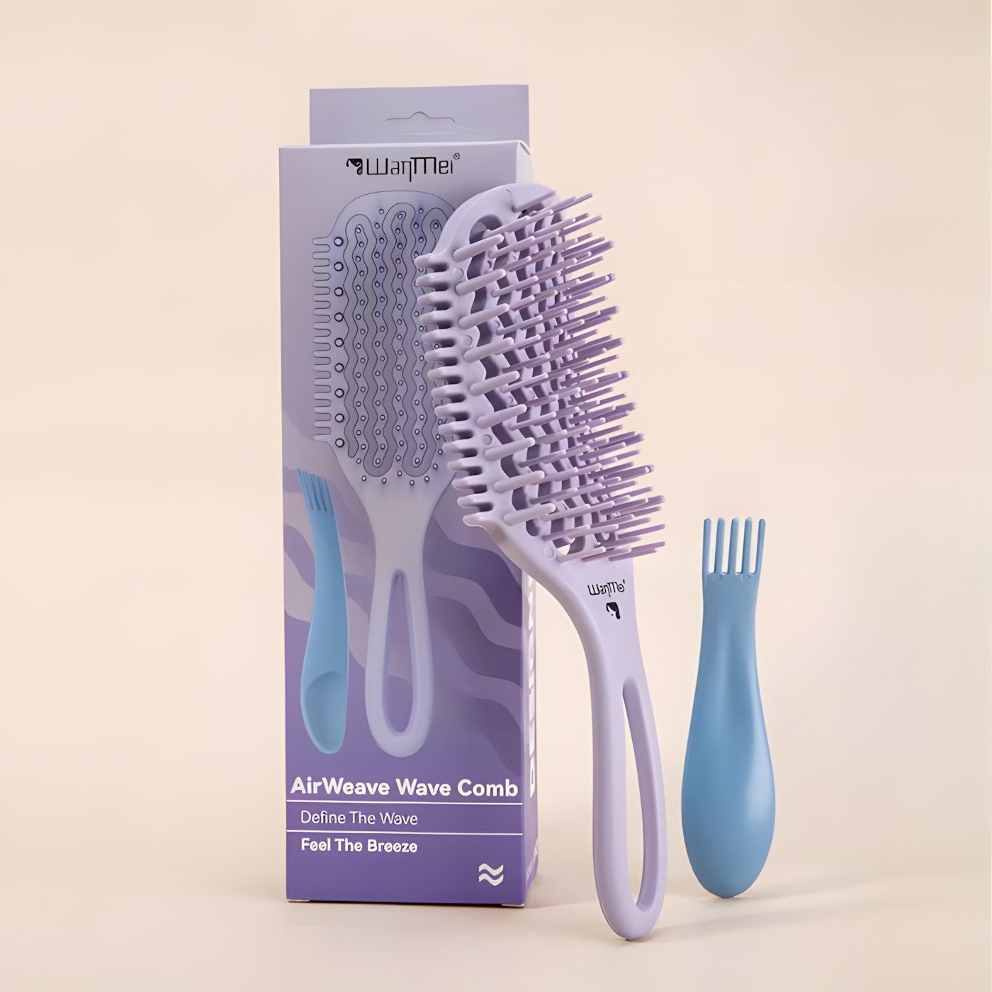 Forrlite Haarbürsten-Set Haarbürsten-Set Entwirrbürste für Nass & Trocken Haar, Haarbürsten-Set Entwirrbürste Paddle Bürste, Haarbürste für Nass- & Trockenhaar, Anti-Frizz Stylingbürste für Damen Herren