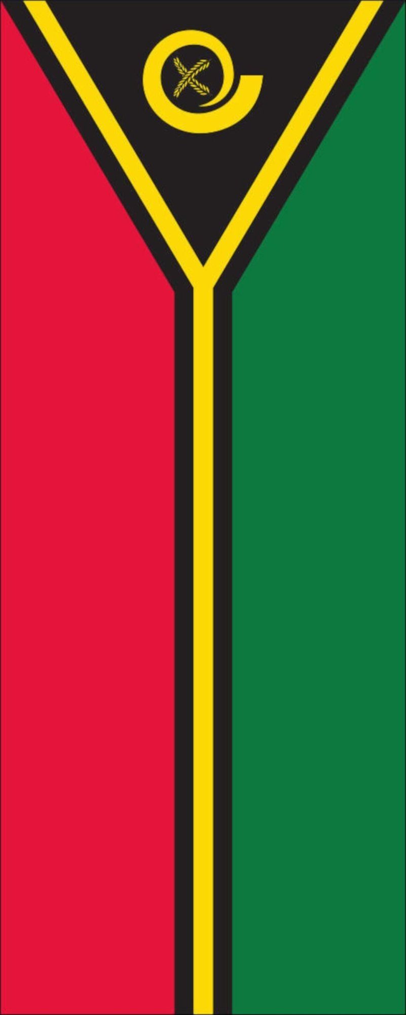 flaggenmeer Flagge Flagge Vanuatu 110 g/m² Hochformat