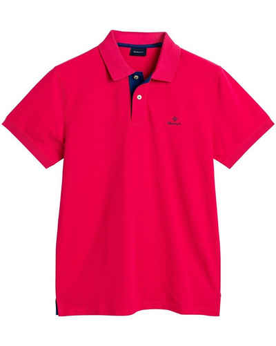 Gant Poloshirt »Piqué-Poloshirt mit Kontrastkragen«