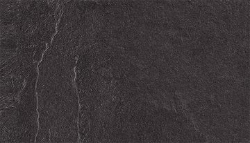 Feldmann-Wohnen Winkelküche Treviso, lava Front Halifax Eiche - schwarz matt / graphit matt mit Griffmulden