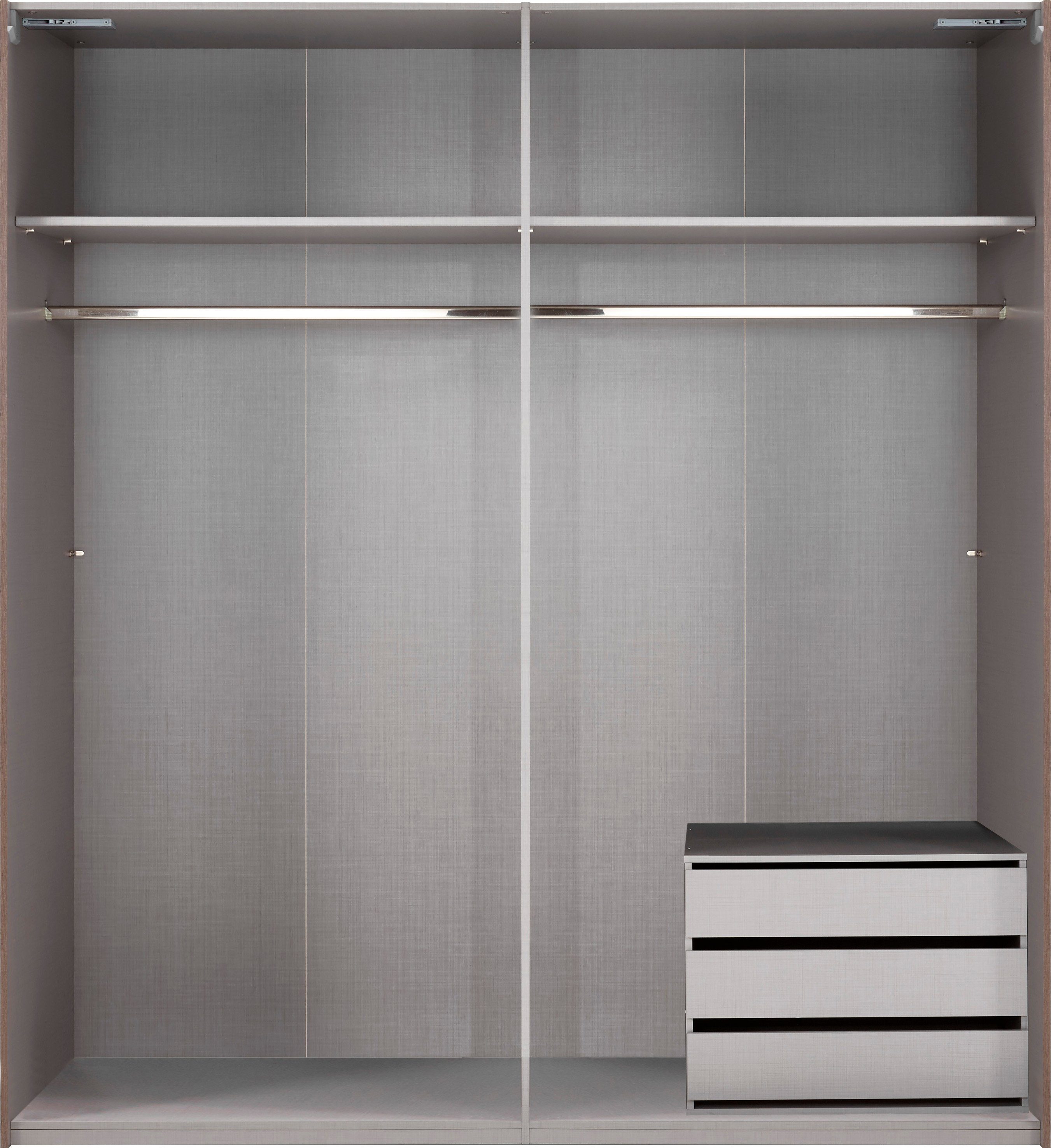 Wimex Schwebetürenschrank Ernie Kleiderschrank mit Spiegel, Made in Germany TOPSELLER (Wähle aus verschiedenen Größen deinen perfekten Stauraum) Schlafzimmerschrank in verschiedenen Breiten