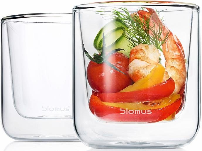 blomus Thermoglas NERO, 2-tlg., Glas, Doppelwandig, Inhalt 200 ml, 2-teilig