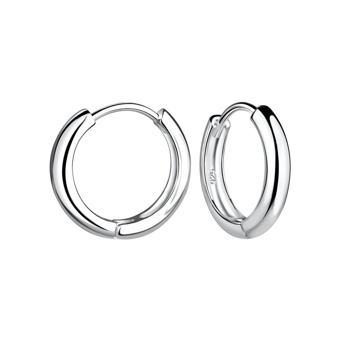ALEXANDER YORK Paar Creolen HUGGIES rund (18 mm), 2-tlg., 925 Sterling Silber