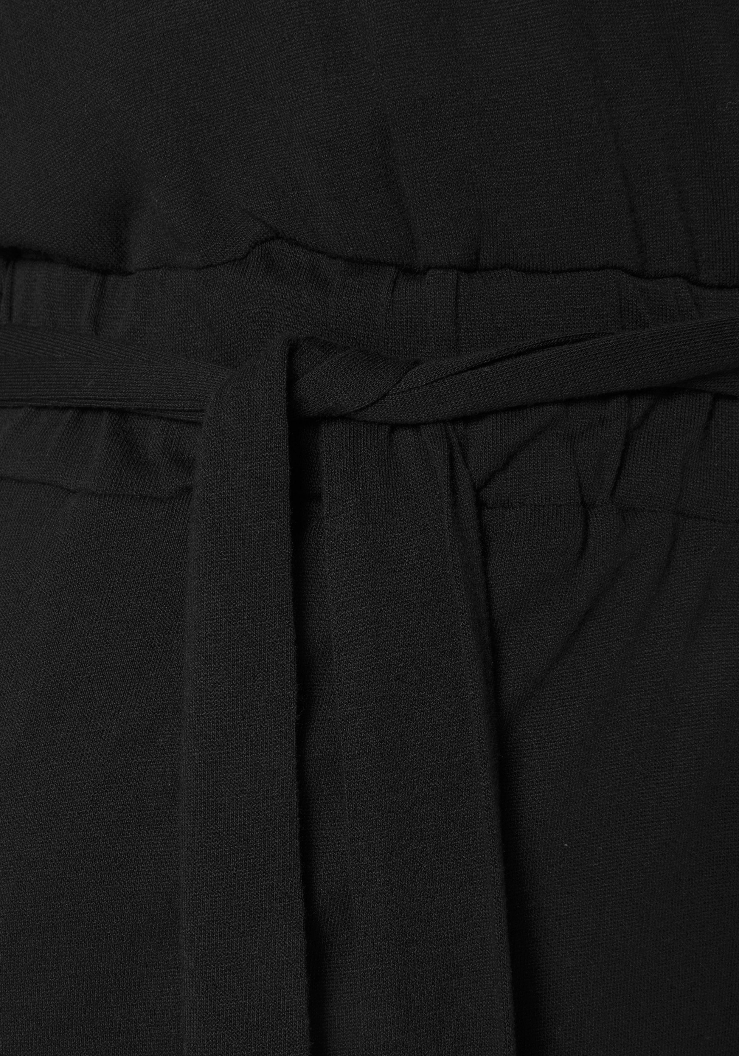 Buffalo overall (with tie belt) and wide leg, casual jumpsuit with pockets