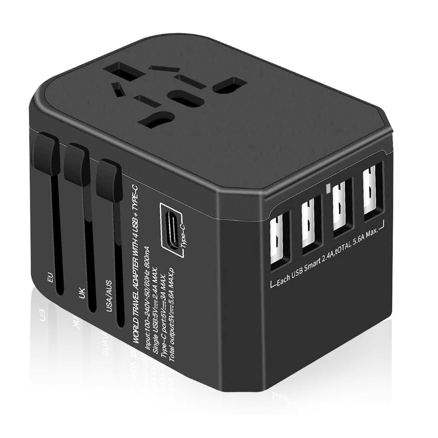 zggzerg Reiseadapter Reisestecker Universal 224 Ländern Travel Adapter Reiseadapter