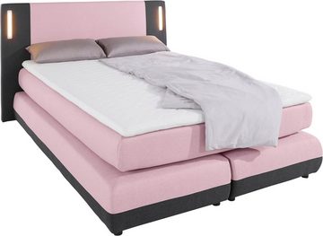 COLLECTION AB Boxspringbett Abano, inkl. Topper und LED-Beleuchtung