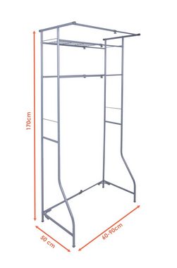 Spetebo Badregal Metall Waschmaschinenregal - 170 x 60-90 cm