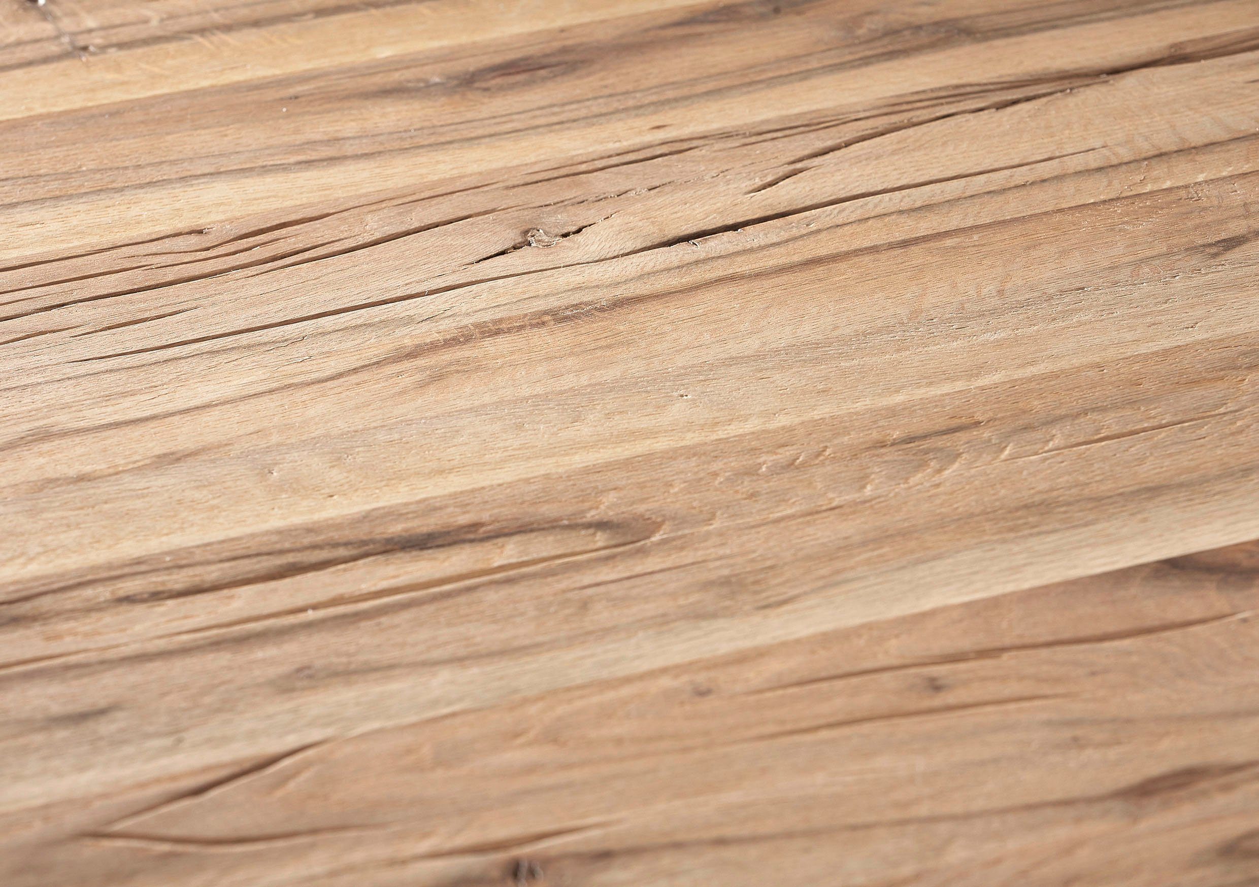 K+W Komfort & Wohnen Esstisch Floyd, Massivholz, gerissene Balkeneiche, in 2 Breiten