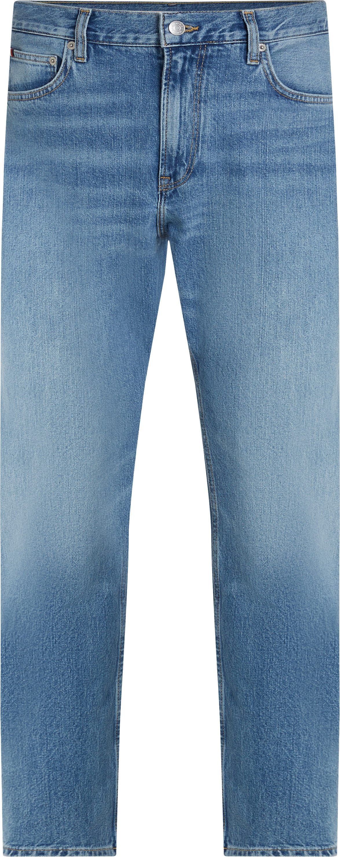 Tommy Hilfiger Straight-Jeans in blauer Waschung – Bild 4 von 5