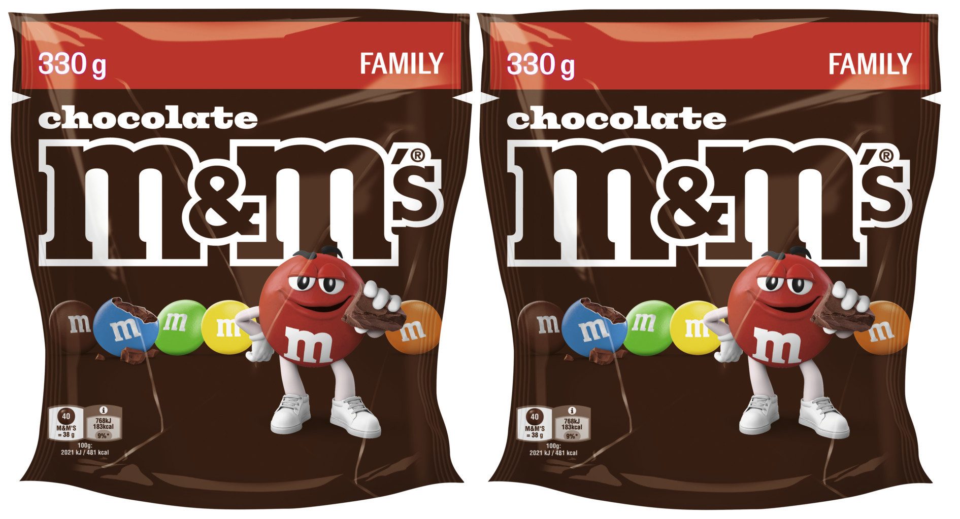M&M's Süßigkeit M&M'S Choco 2x 330g (660g)
