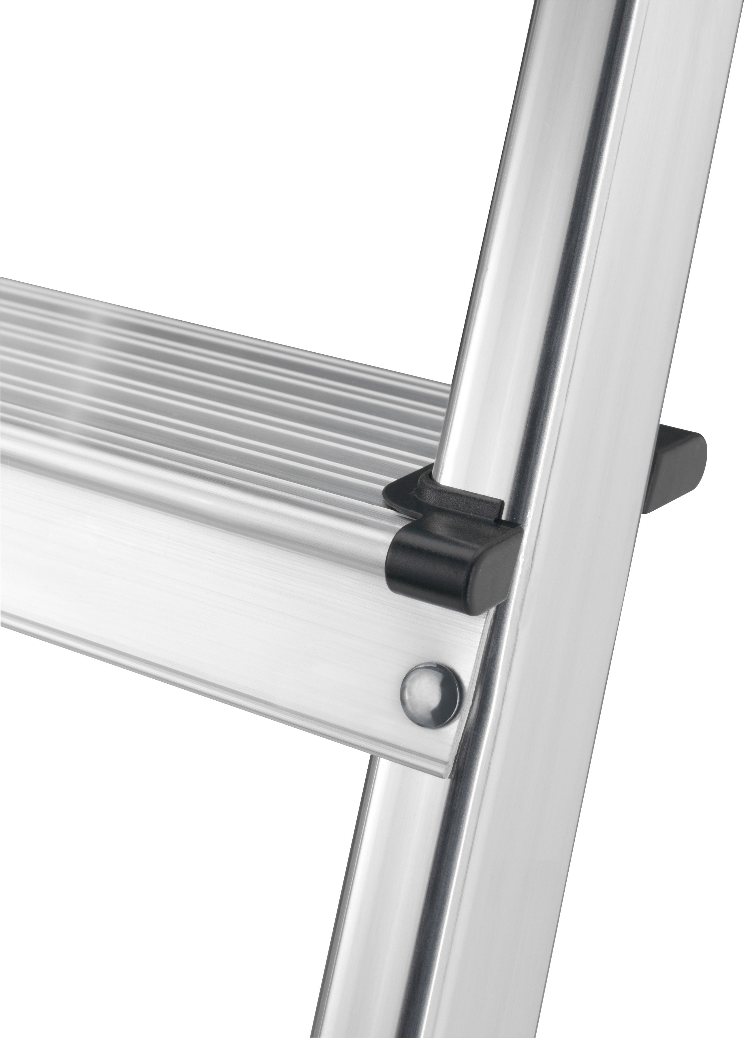 Hailo Stehleiter L60 StandardLine, Alu-Sicherheits-Stehleiter 3 Stufen