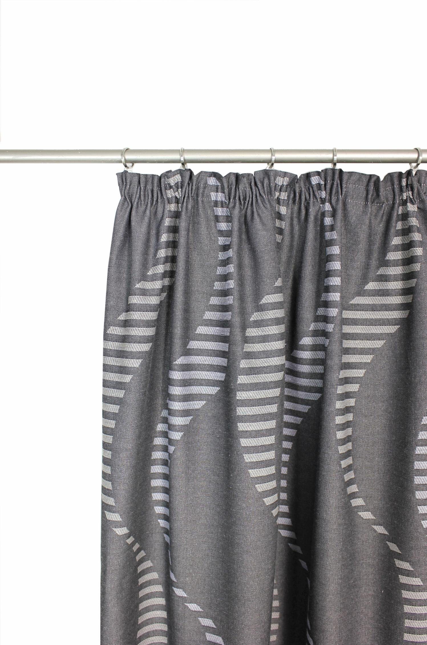 Lupara, Jacquard Vorhang grau blickdicht, (1 St), Wirth, Kräuselband