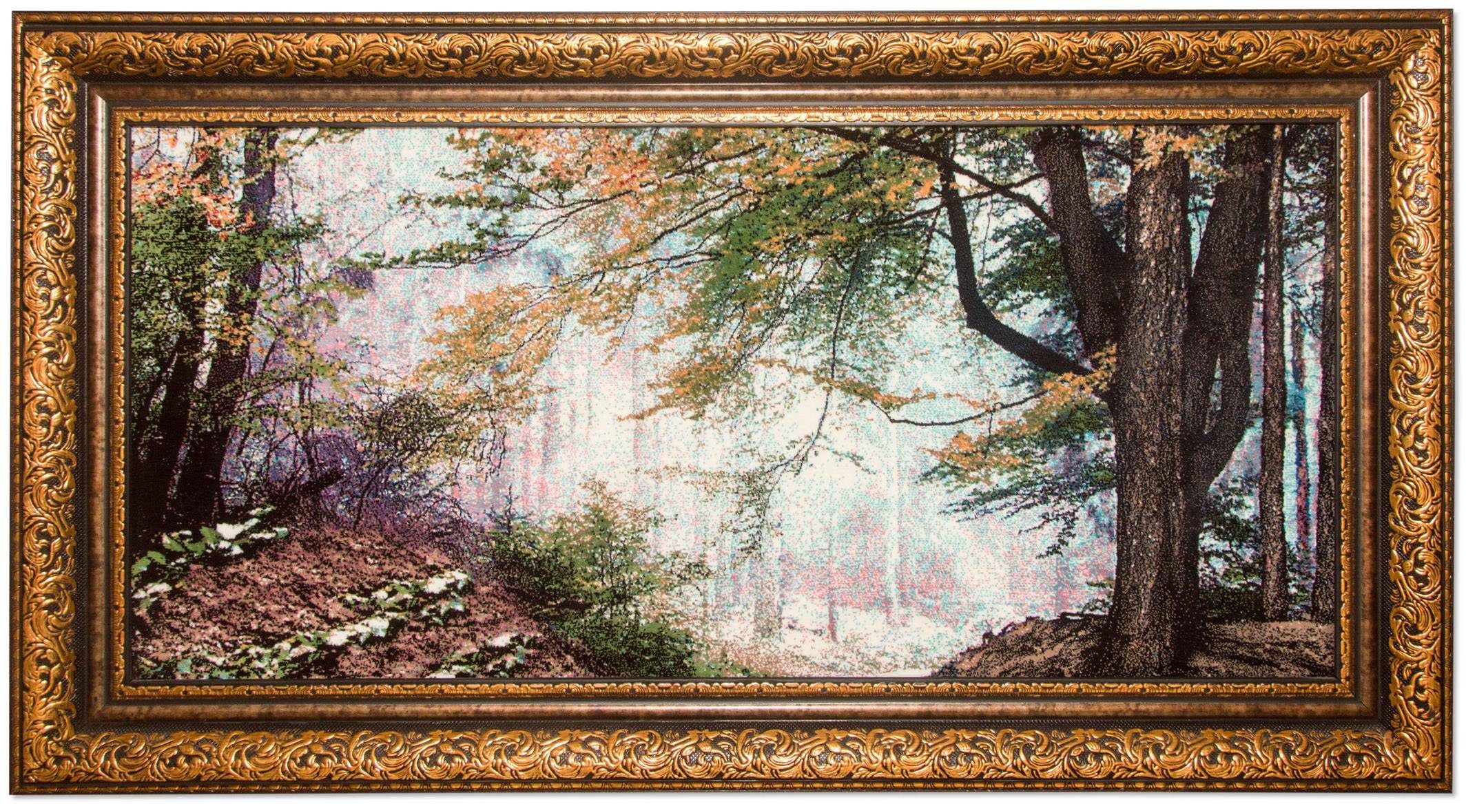 Wandteppich Bild-Teppich Figurativ 113 x 64 cm, morgenland, rechteckig, Höhe: 6 mm, besonders weich durch Microfaser