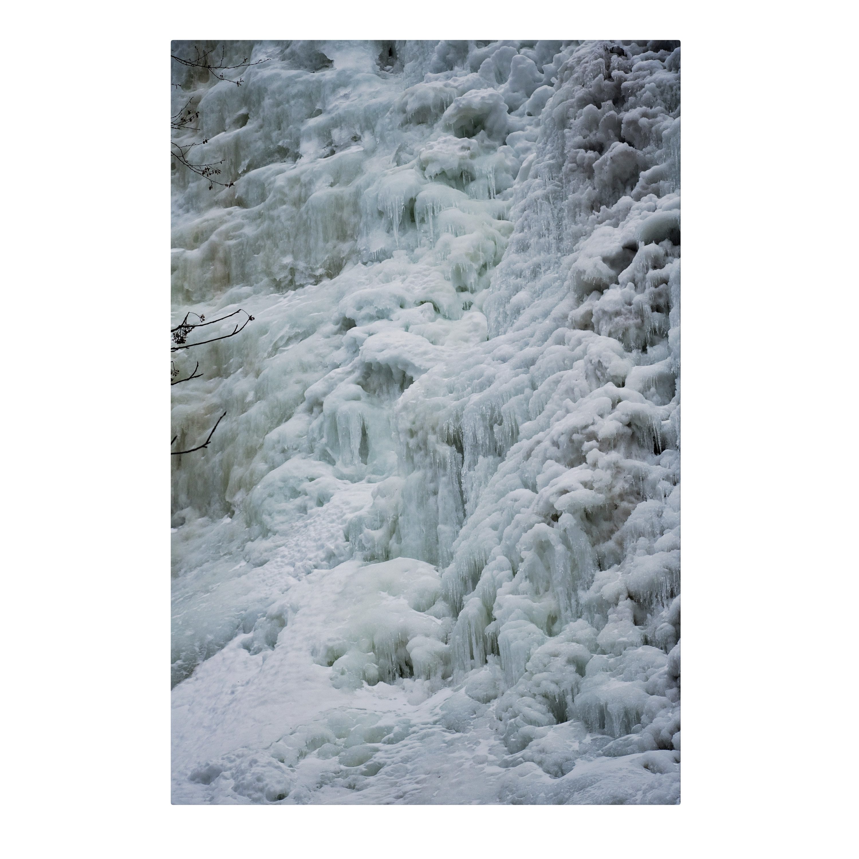 SPACEREBELS Leinwandbild FROSTED WHISPERS, Landschaft (1 St), 3 cm Keilrahmen, Baumwollleinwand