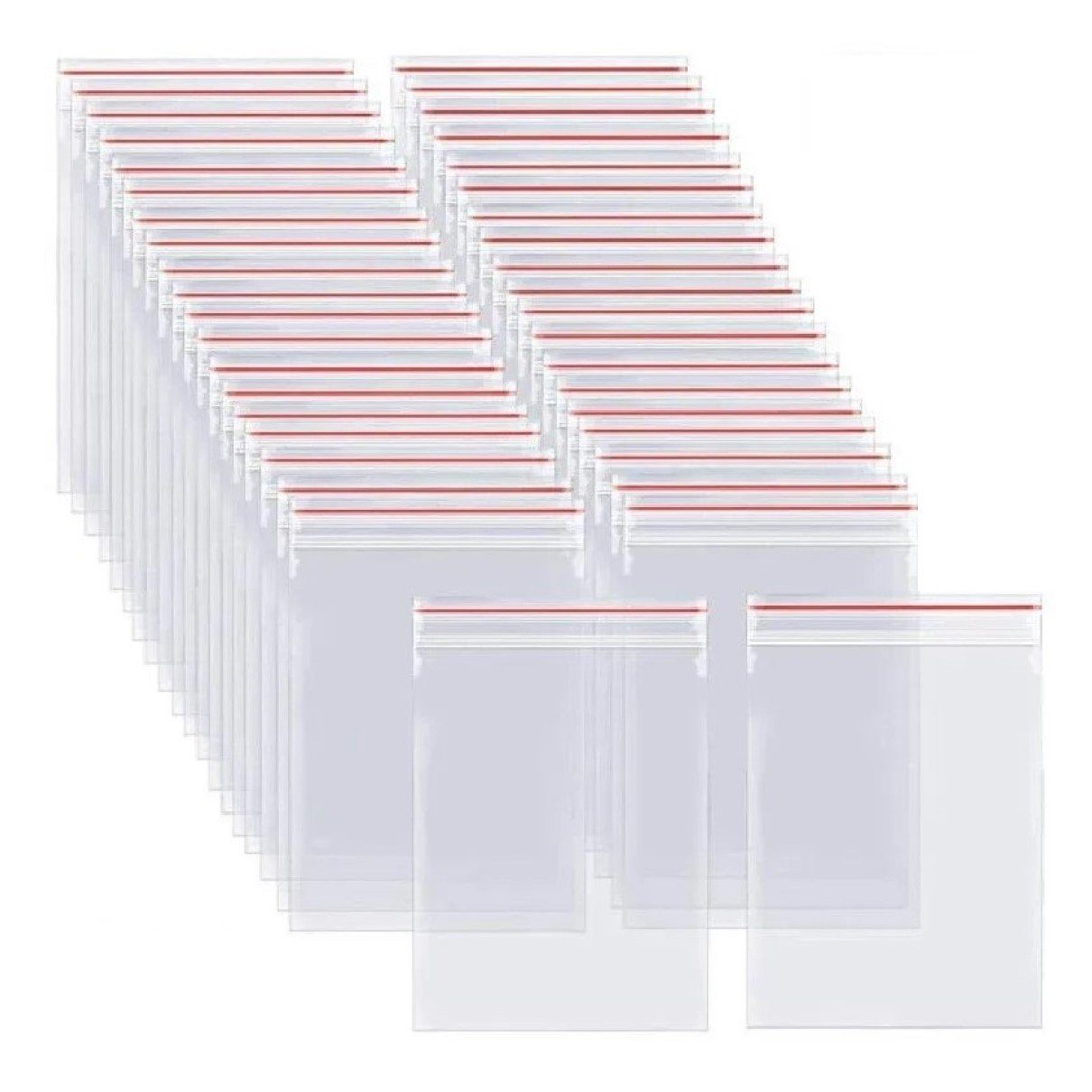 ARLI Folienbeutel 200x Druckverschlussbeutel 180 x 250 mm LDPE, Schnellverschlußbeutel Zip Beutel transparent