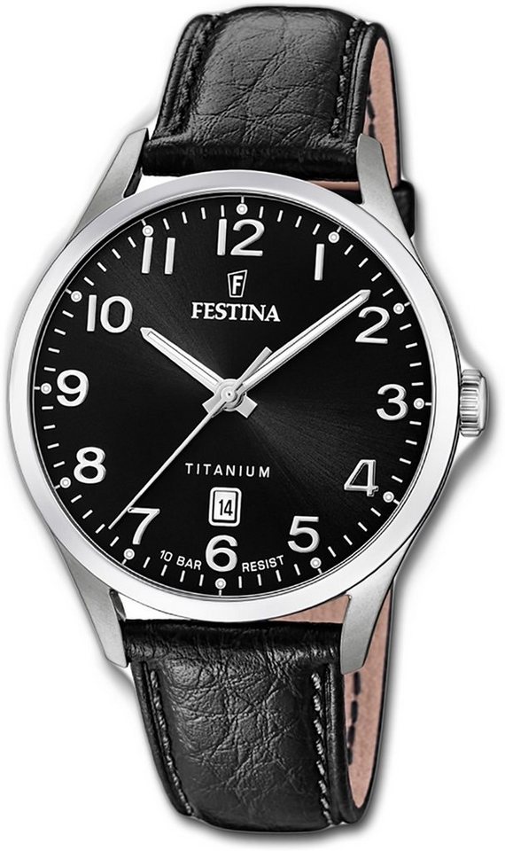 Festina Quarzuhr »D2UF20467/3 Festina Leder Herren Uhr F20467/3