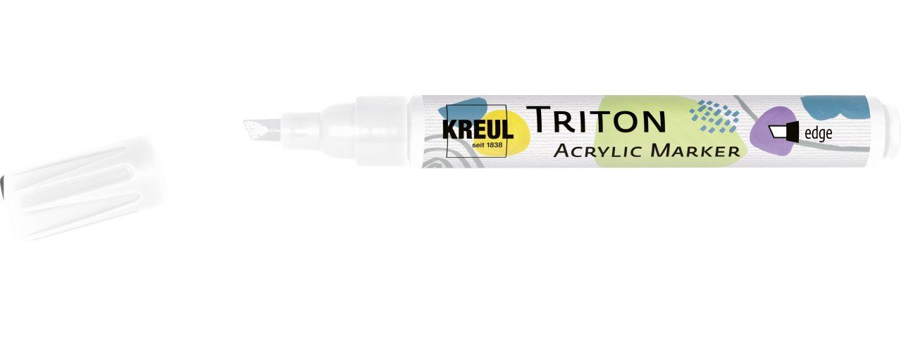 Kreul Flachpinsel Kreul Triton Acrylic Paint Marker weiß