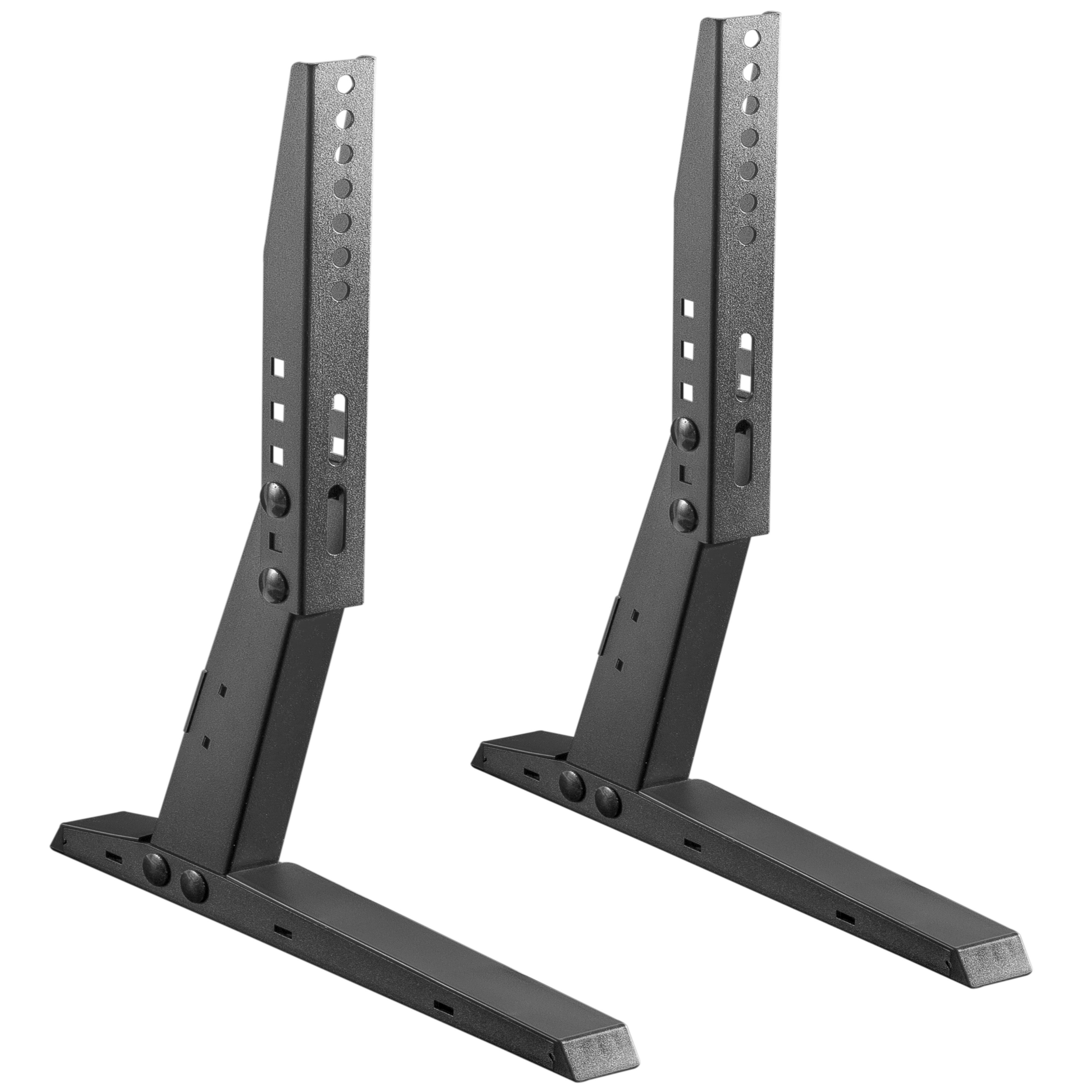 RICOO TV-Standfuß TV Stand Set flexibel aufstellbar FS309-S, (bis 47 Zoll, VESA 200x100 bis 400x200, 2-tlg., Belastbarkeit: max. ca. 35 kg, BxHxT: 6,3 cm x 41 cm x 32,3 cm, TV Ständer Ersatz Füße Fernseher Standfuß Stativ Fernseherständer)