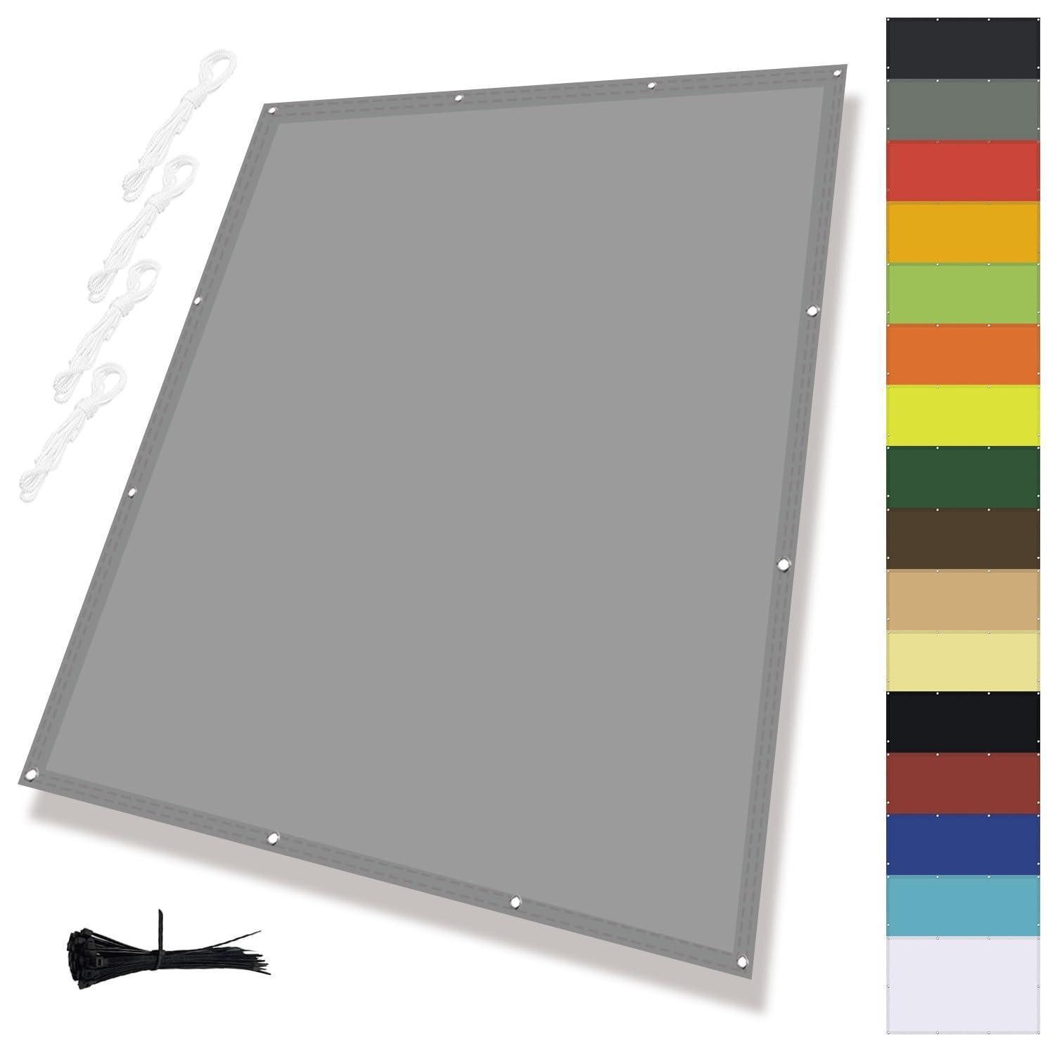 LuxusKollektion Seilspannsonnensegel Sonnenschirm Segel Grau 1.4x4m