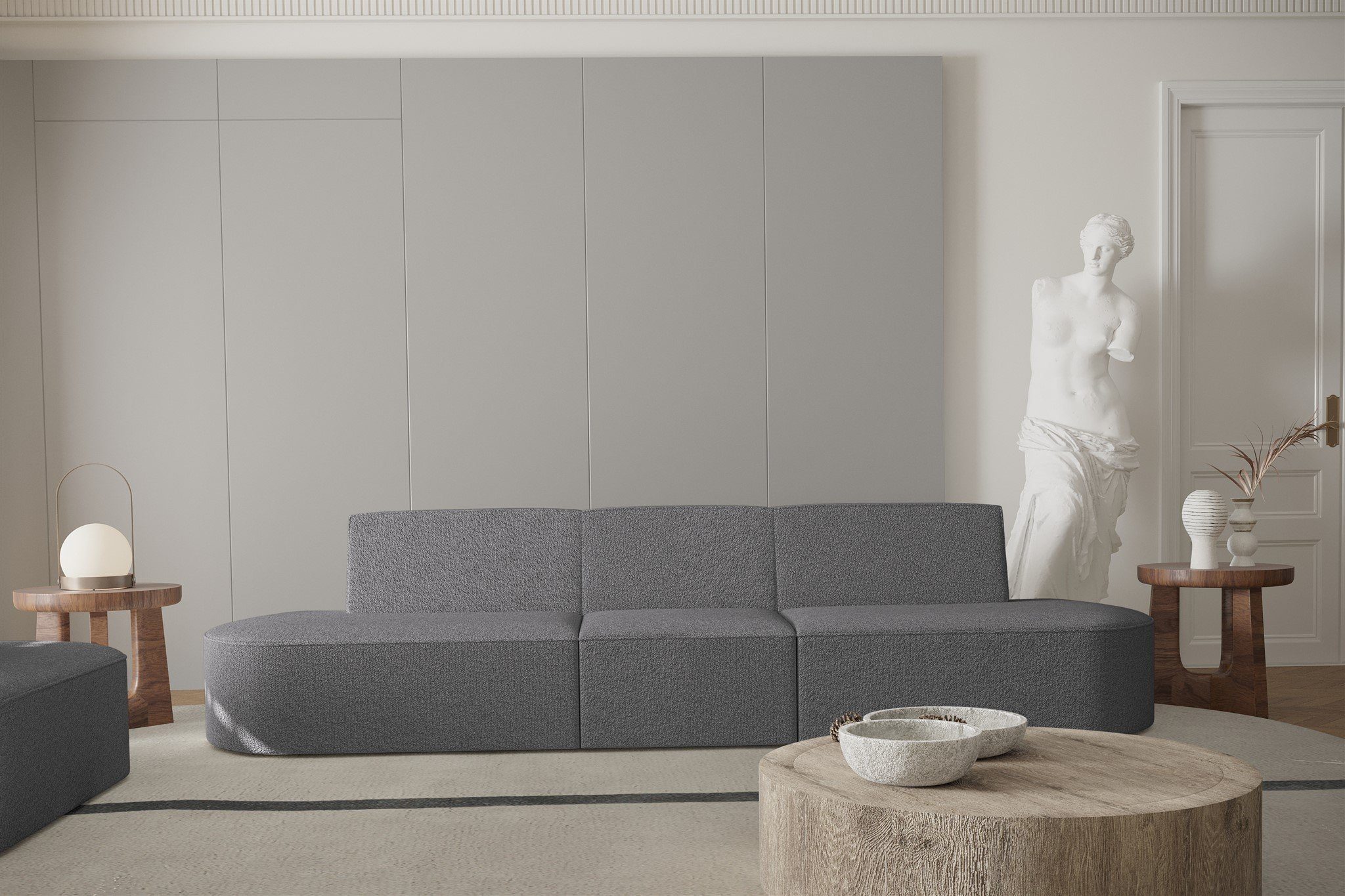 Möbel Stoff MILOT 3-Sitzer Fun Designersofa Sofa Sofa in