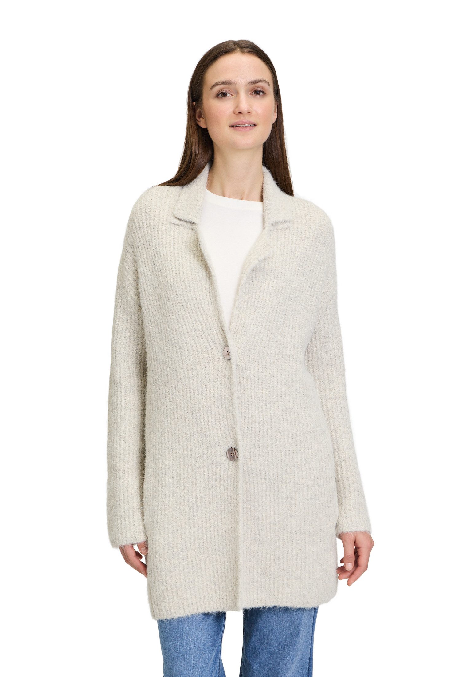 Cartoon Strickjacke Cartoon Strick-Cardigan mit Reverskragen günstig online kaufen