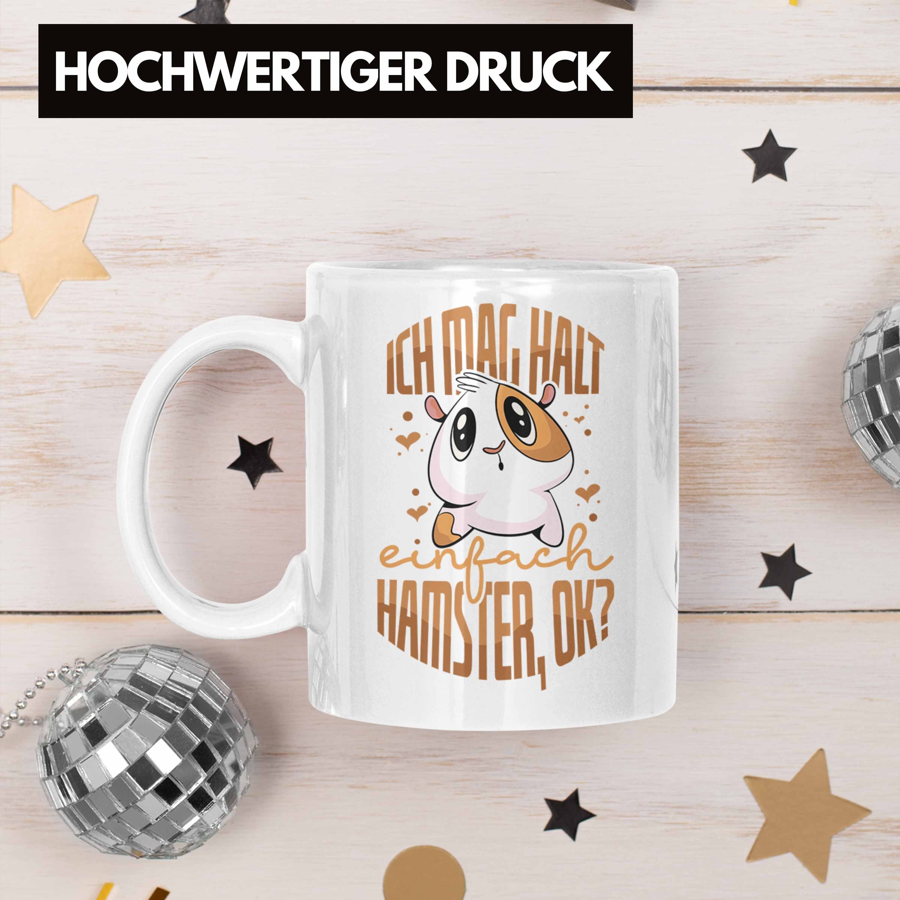 Trendation Tasse Trendation Lustige Tasse Besitzer für Hamste als Weiss Hamster Geschenkidee