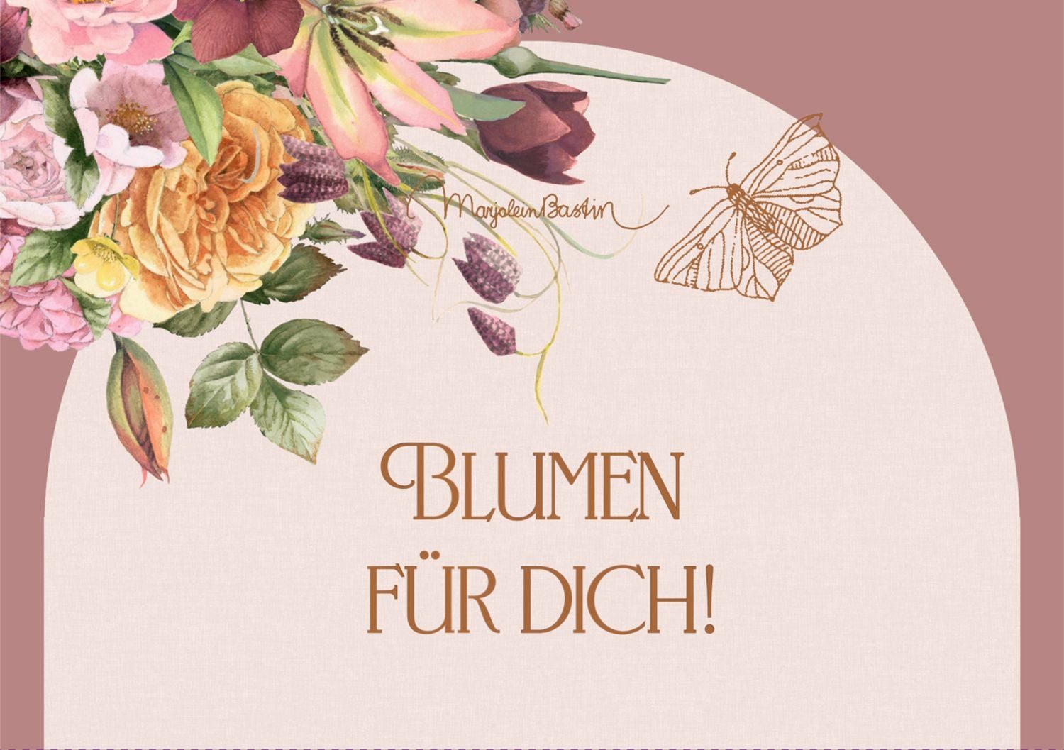 Coppenrath Grußkarten Pop-up-Grußkarte – Blumen