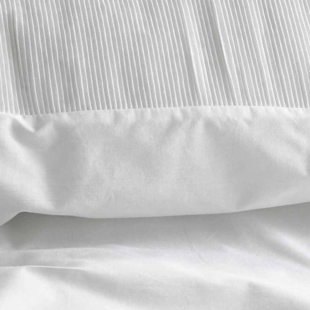 Essenza Bettwäsche ESSENZA Perkal Bettwäsche Meiki White 200 x 200 cm + 2 x 80 x 80 cm, Perkal, 3 teilig