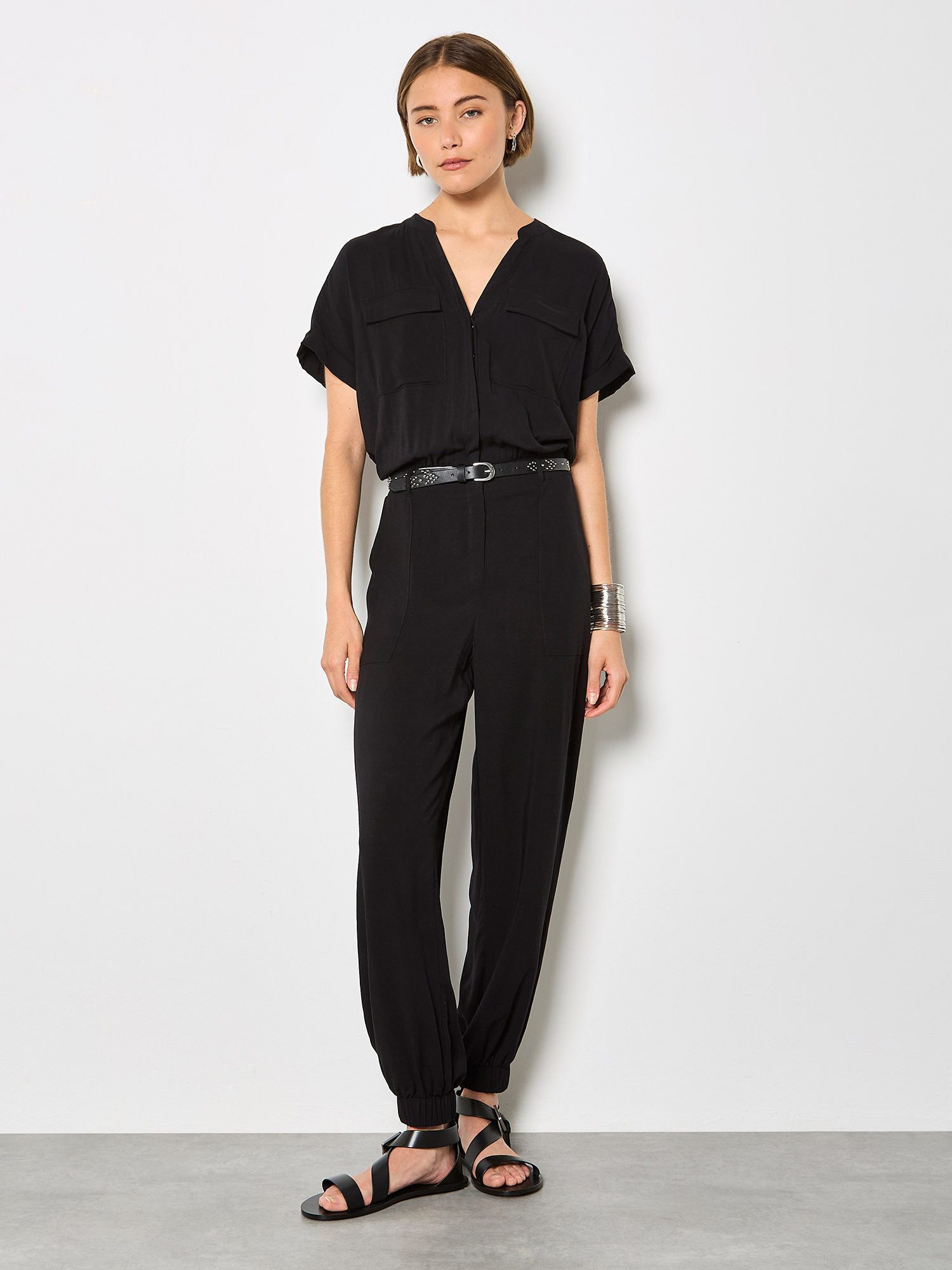 Apricot Jumpsuit Utility-Jumpsuit Einfarbig