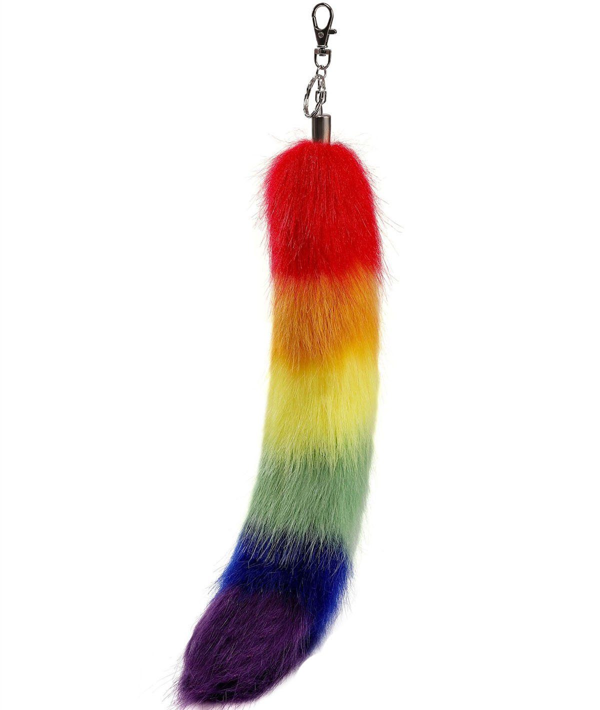 CTGtree Schlüsselanhänger 40cm Taschenanhänger Schlüsselanhänger Fashion Regenbogenfarben