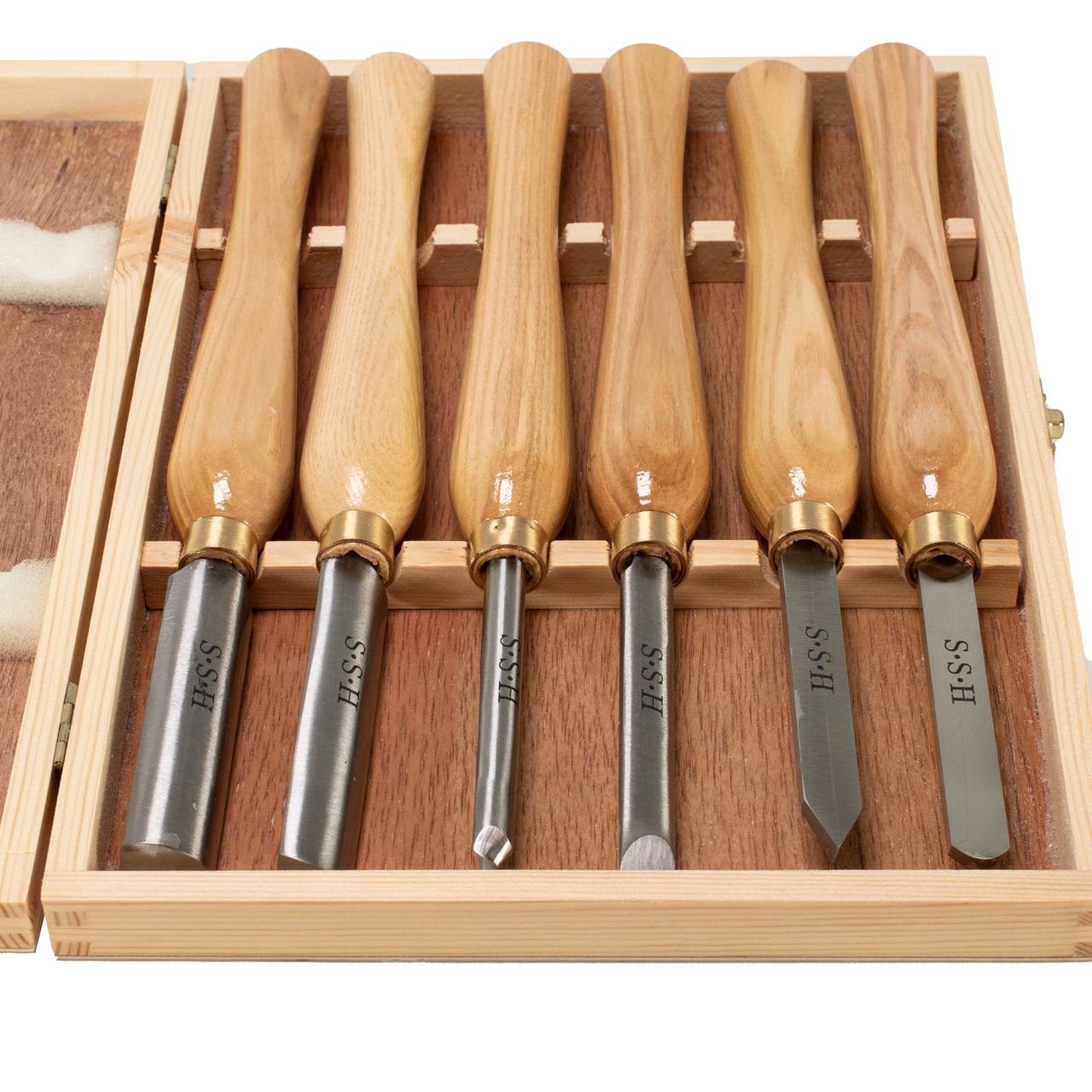 myMAW Drechselbank 6 x Profi HSS Drechselmesser Midi-Satz Drechseleisen Drechselban…