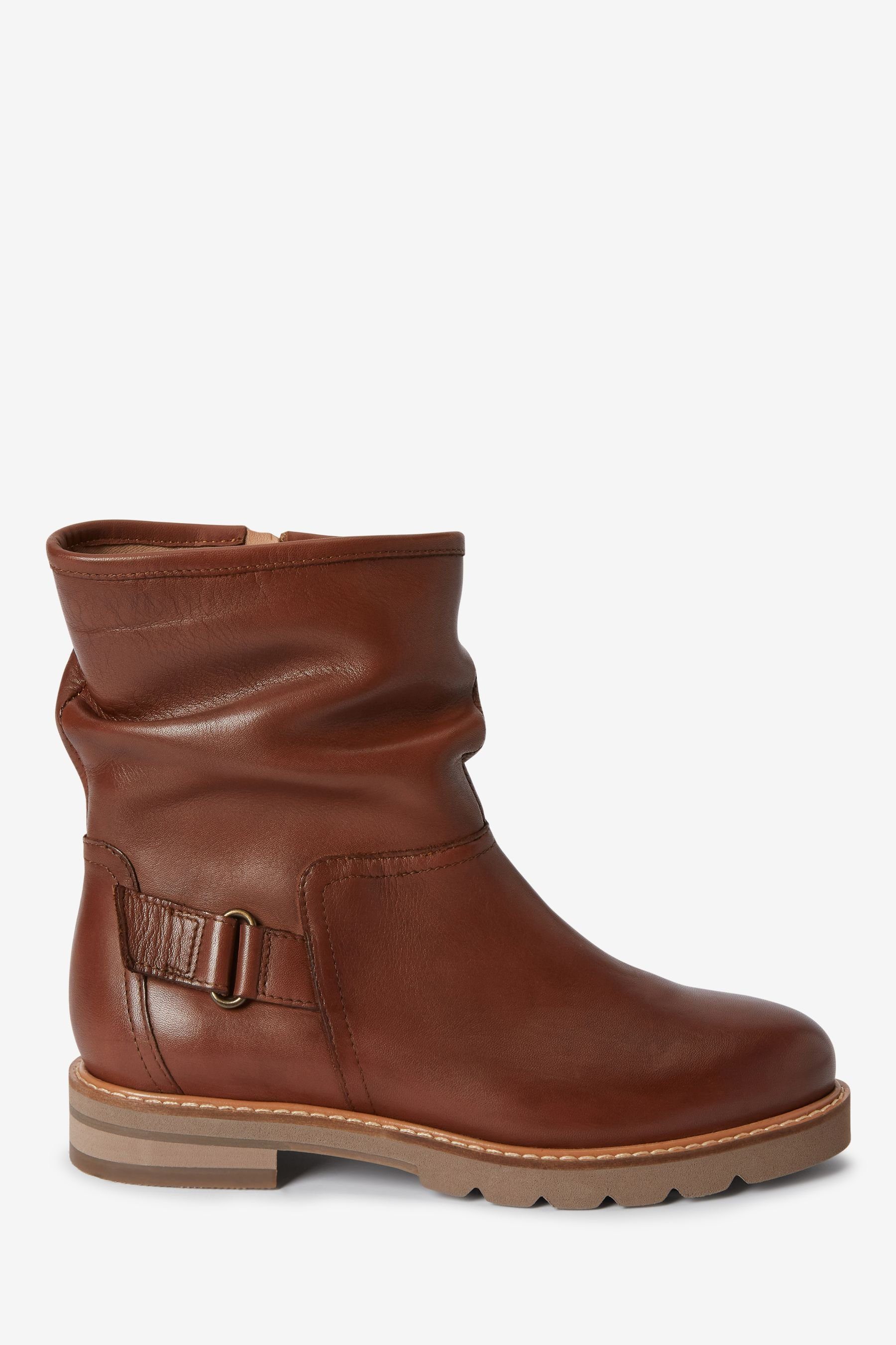 Next (1-tlg) Brown Leder Forever Comfort® Tan Weekend Chelseaboots Stiefeletten aus