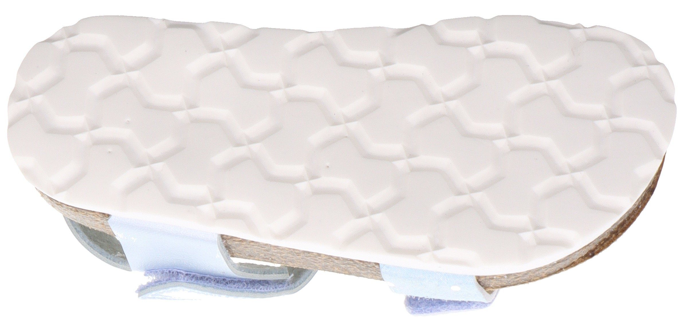 Superfit FUSSBETTPANTOFFEL WMS: mit blaus-silberfarben Klettverschluss Mittel Sandale