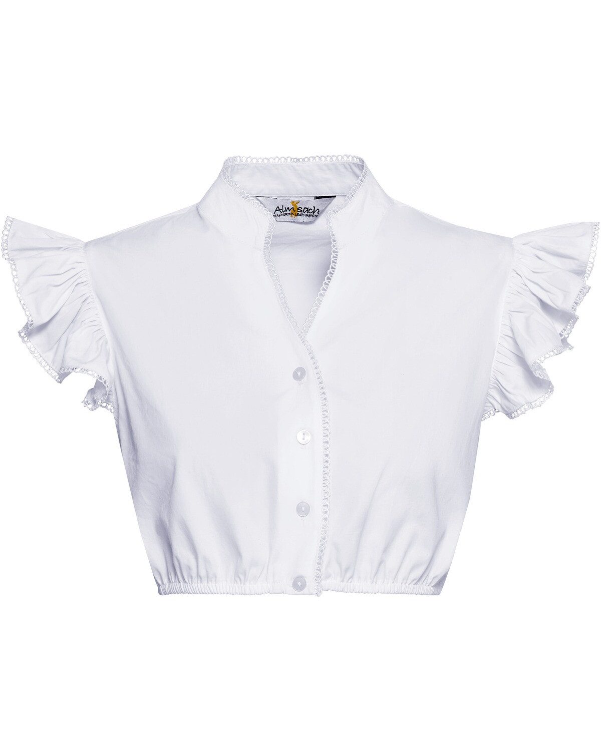 Almsach Dirndlbluse Dirndlbluse mit Flügelarm