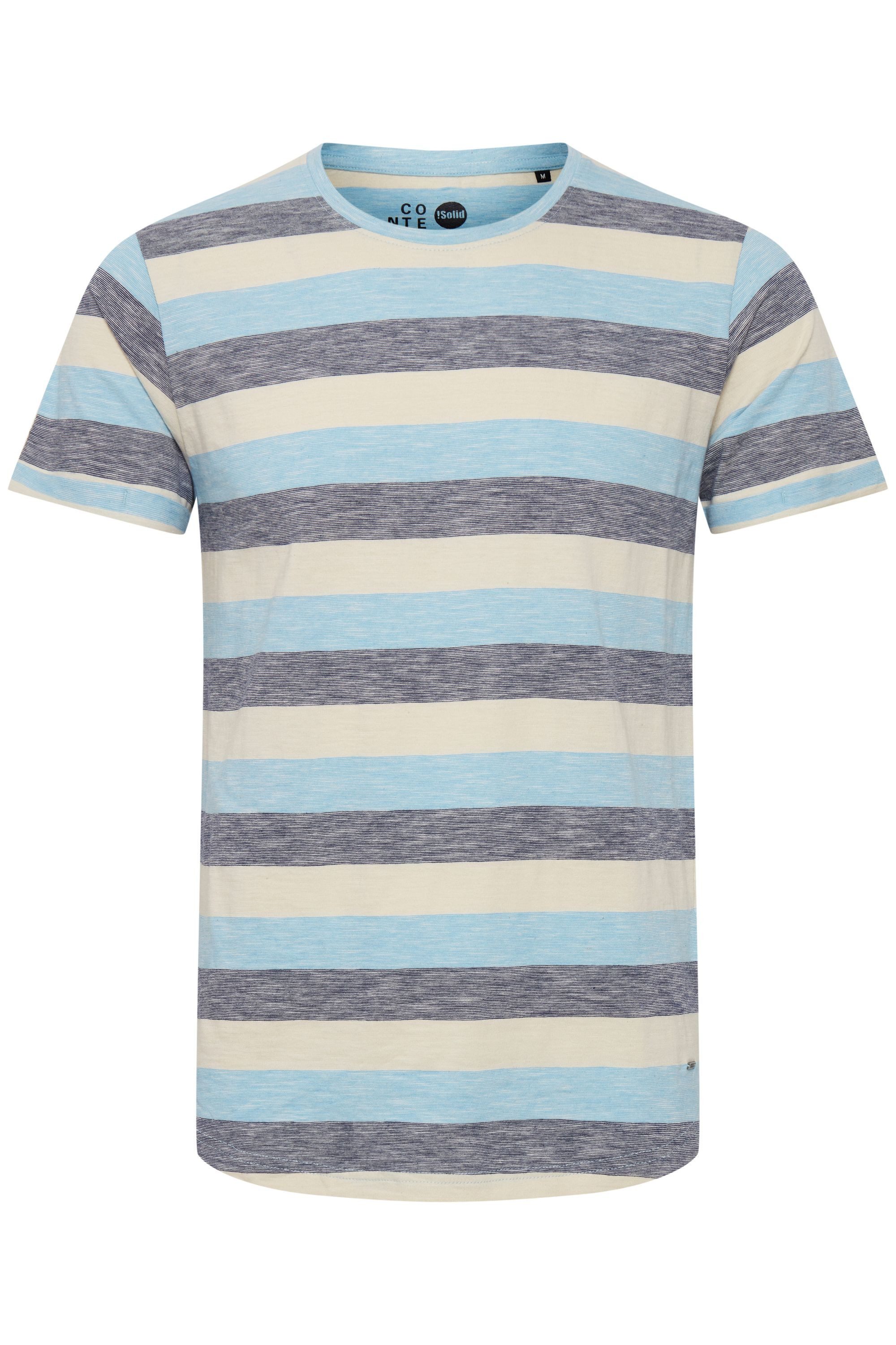 !Solid Rundhalsshirt SDThicco Kurzarmshirt mit Streifen günstig online kaufen