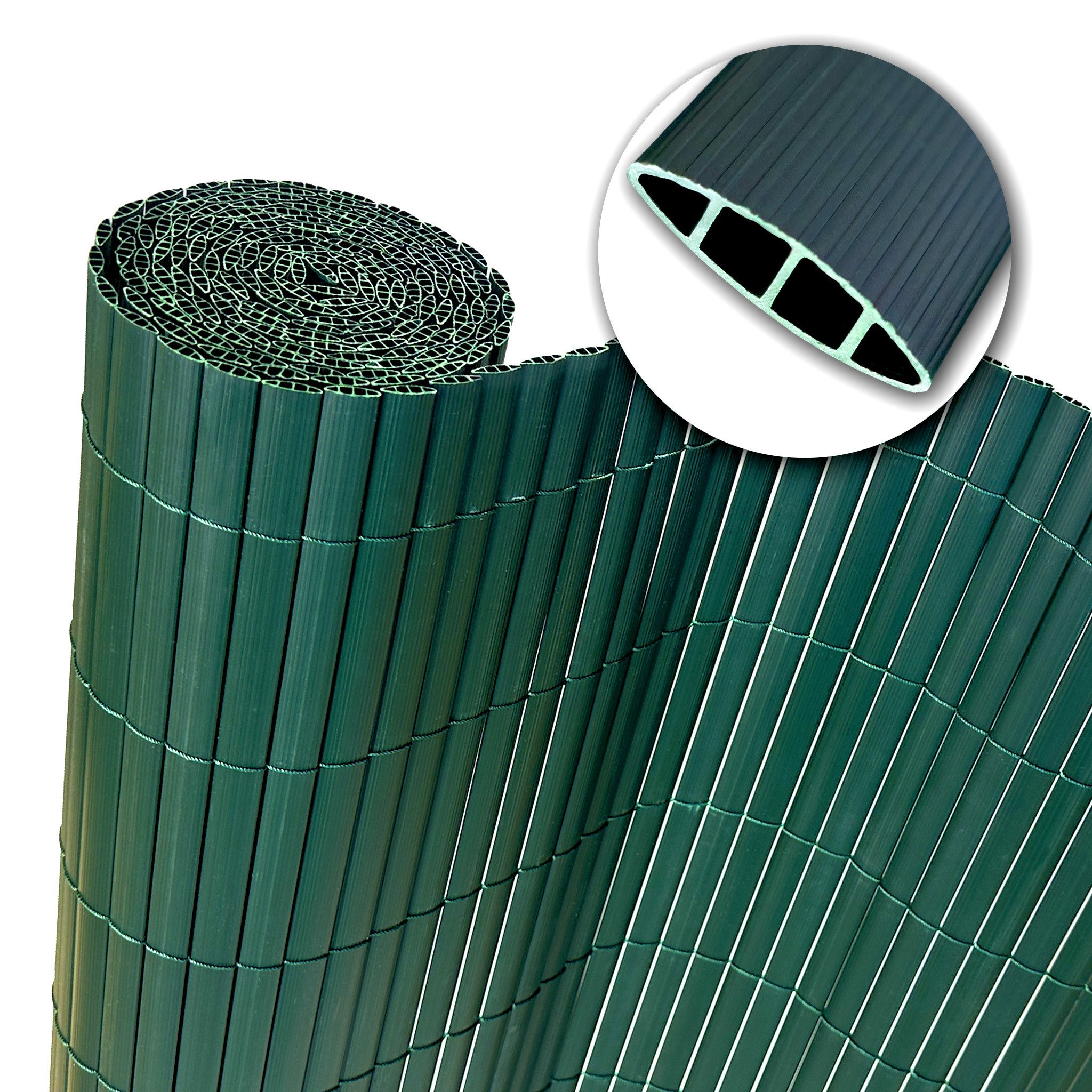 Floordirekt Sichtschutzelement aus PVC für Balkon & Garten, wetterfest & UV-beständig, pflegeleicht, (Schimmelabweisend), flexibler Sichtschutz aus Kunststoff, verschiedene Größen & Farben